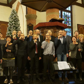 Kerstkoor met band in Aalsmeer